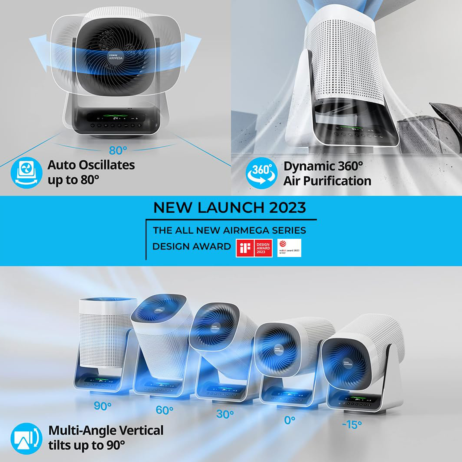 Buy coway AirMega Aim Air Purifier with Remote Control 3 Stage Air Filtration White Online Croma
